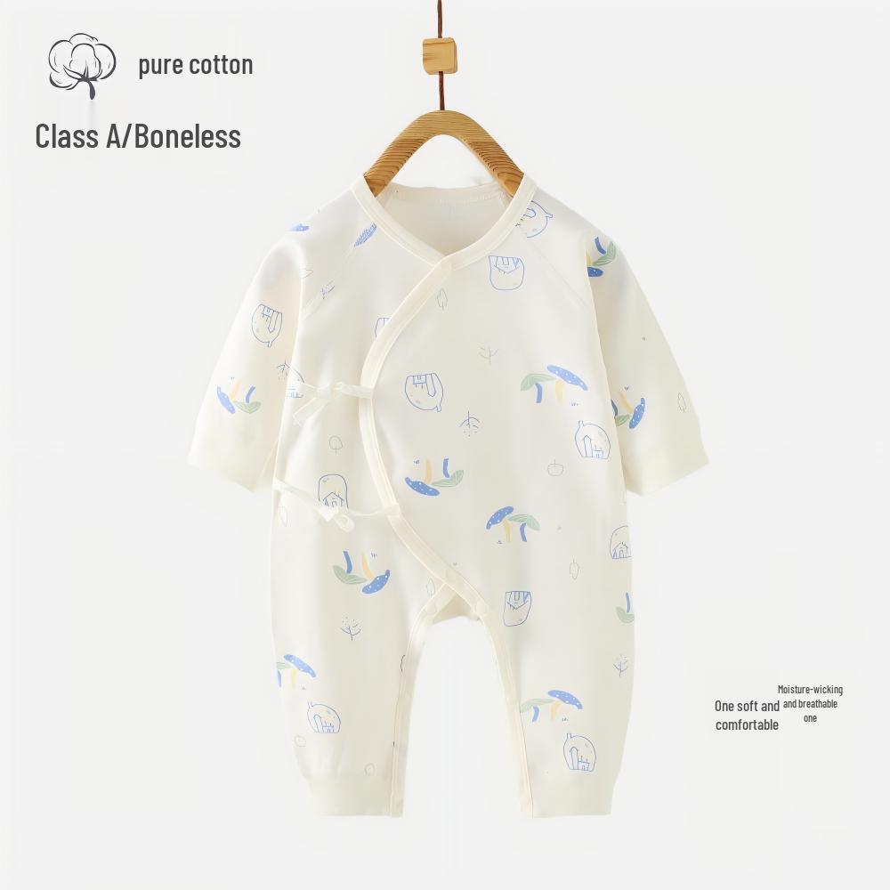 Весенний хлопковый ромпер для новорожденных - Боди с длинным рукавом для девочек