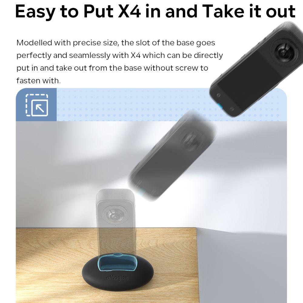 Holder Silicone Car Base Silicone Desktop Holder New Mount Stand for Insta360 X4