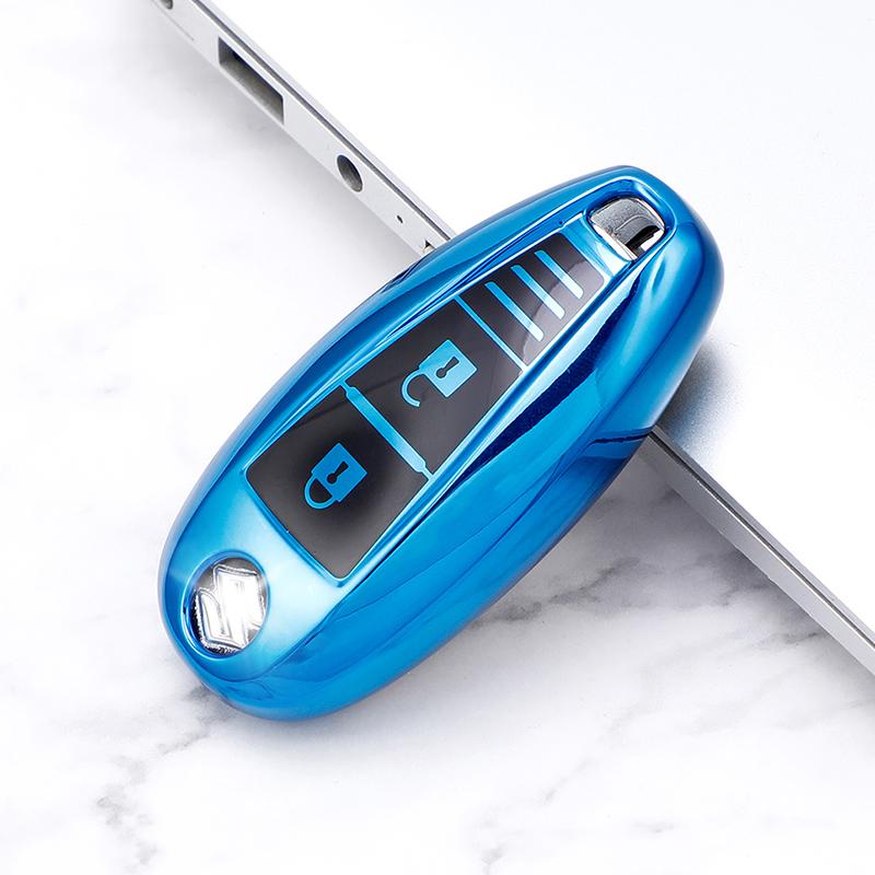 Для Suzuki Baleno Ertiga Ciaz Ignis Kizashi Swift SX4 S-cross Vitars TPU кожаный чехол для смарт-ключа автомобиля сумка-протектор брелок