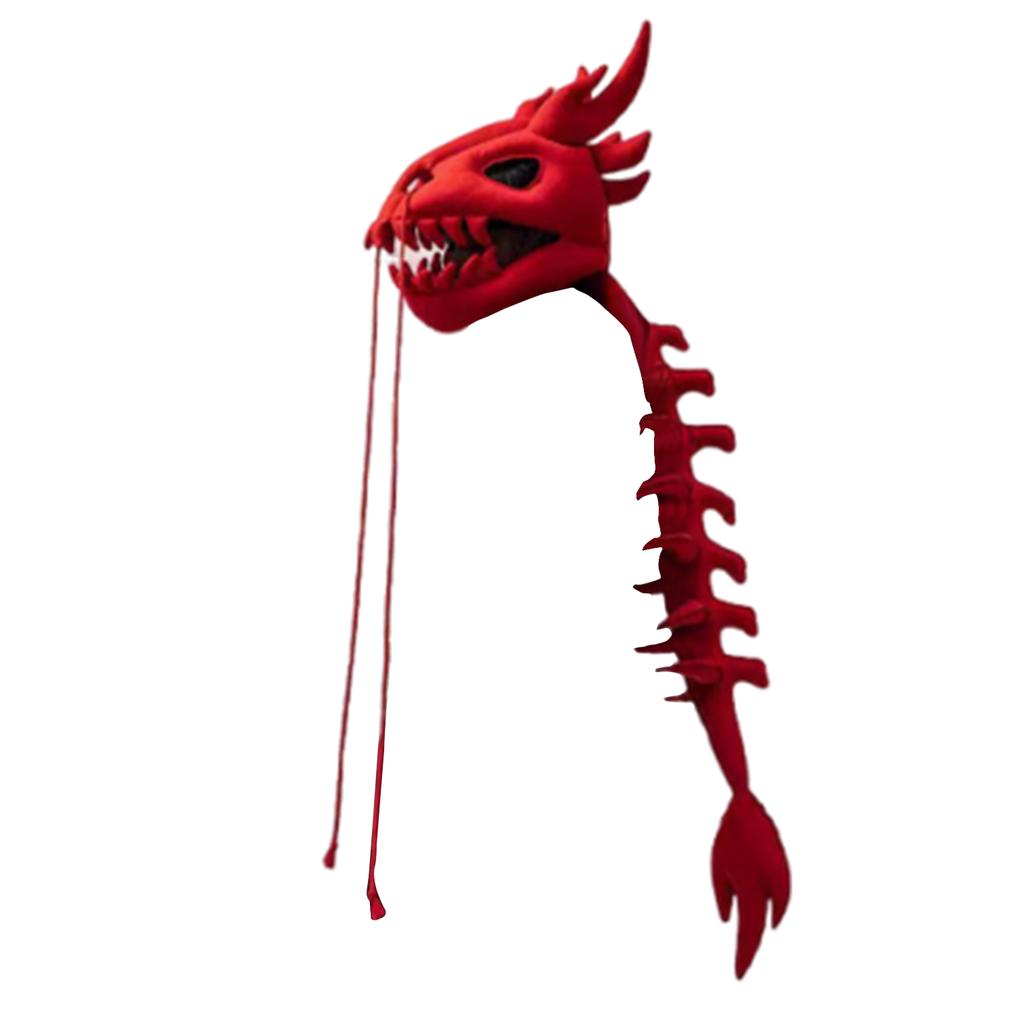 Кукла-шлем с головой китайского дракона, Ручная работа автора