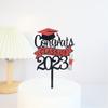 9Pcs Acrylic Graduation Cake Toppers Set For Graduation Party Decorations