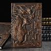 Vintage Relief Dragon Notebook Dinosaur European Style Notebook Metal Three-dimensional Nostalgic Notebook