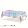 1PC Disposable laser tablecloth oilproof waterproof aluminum film tablecloth birthday wedding party holiday supplies decoration