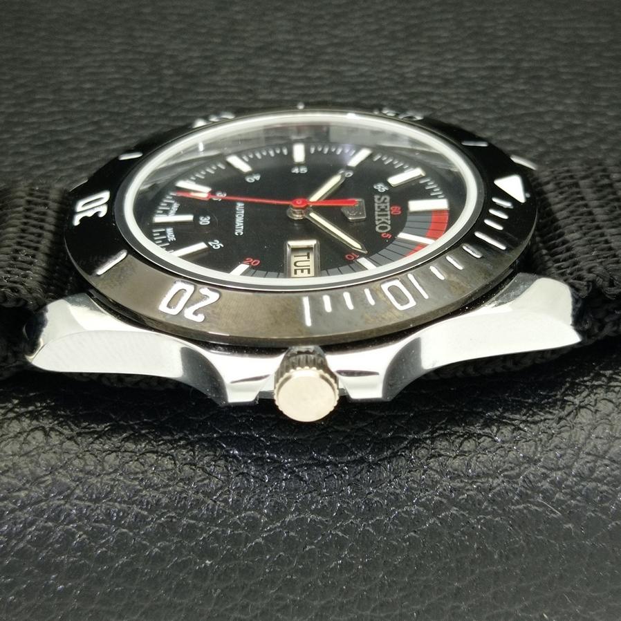 JAPAN SEIKO 5 MENS AUTOMATIC 6309A ВОССТАНОВЛЕННЫЕ ЧАСЫ С ЧЕРНЫМ ЦИФЕРБЛАТОМ a426510-2