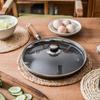 Чугунная сковорода-гриль Wutuo с деревянной ручкой, антипригарная