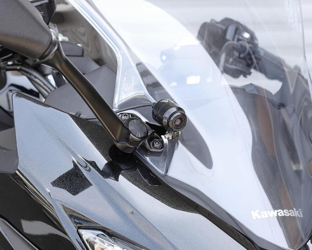 Kijima Кронштейн для мотоциклетной камеры видеорегистратора, передней камеры, стальной, Ninja 400, черный, 250/Ninja ('18-) 304-5181F