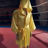 Adults Hooded Boxing Robe Breathable Solid Color Knee Length Men Women Boxer Sanda Fighting Cosplay Costume with Belt