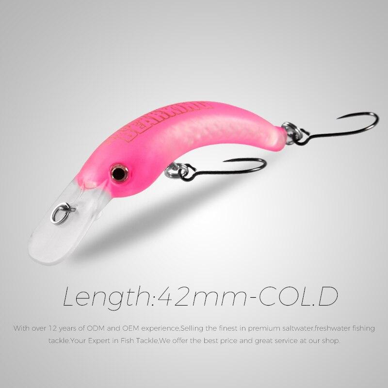 BEARKING 29 мм 42 мм рыболовная приманка для форели, мини воблер, рыболовные снасти, пресноводный гольян, рукоятка, искусственная жесткая приманка