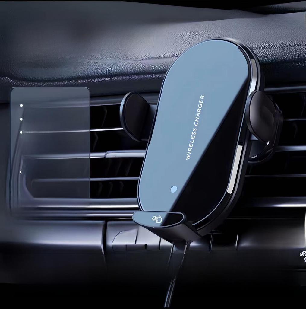 Беспроводное автомобильное зарядное устройство мощностью 66 Вт и держатель для телефона и навигации (Модель 2024 года)