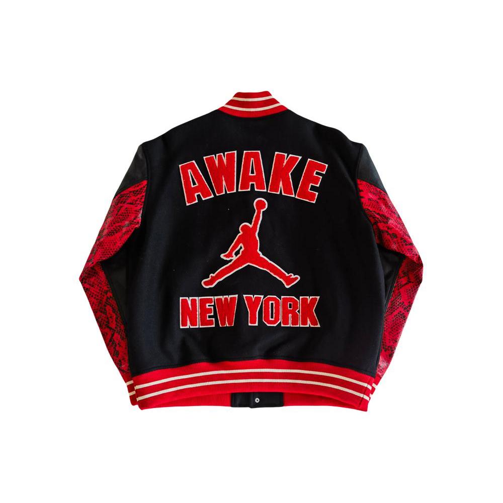Jordan X Awake Ny Varsity Jacket Asia Sizing FQ5440-657