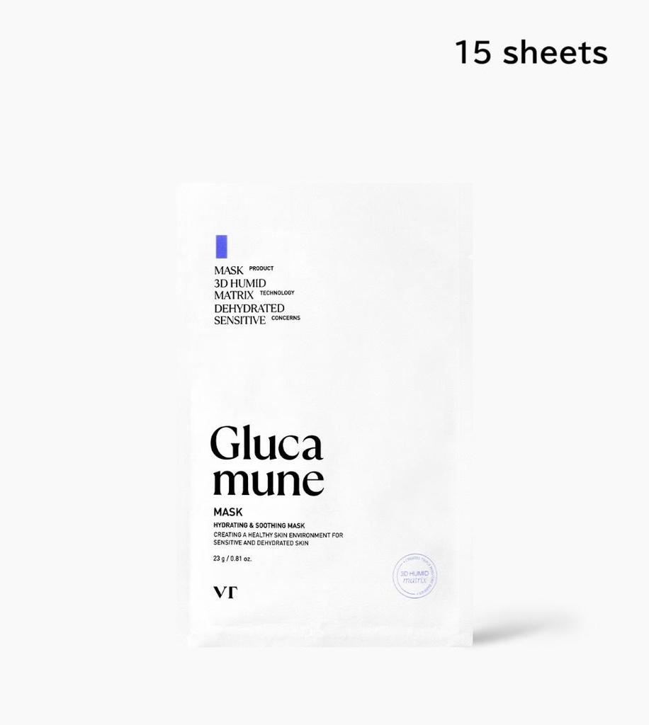 VT COSMETICS Glucamune Ежедневная успокаивающая маска-патч 15 шт. Длительное увлажнение