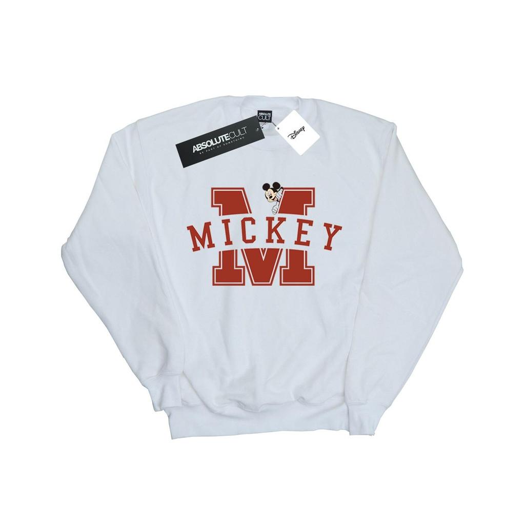 Disney Womens/Ladies Mickey Mouse Letter Peak Sweatshirt