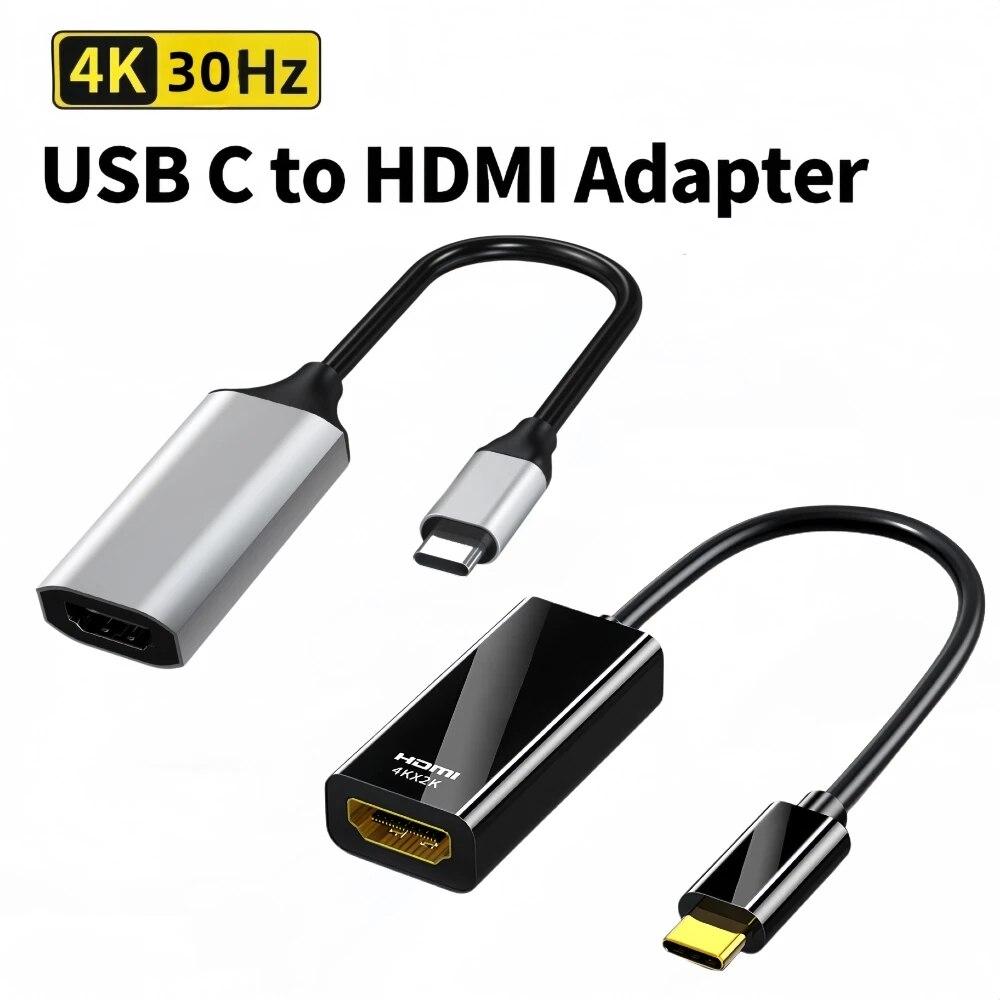 4K Type C - HDMI-совместимый кабель USB C - HDMI-конвертер для ноутбука MacBook USB-C - HDMI-адаптер