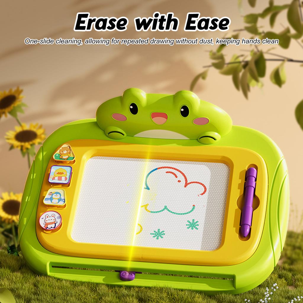 Магнитная доска для рисования, стираемая доска для эскизов, рисования, дудлов с 4 штампами, раннее обучение Эд