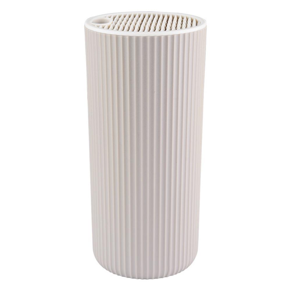 Flexible Inserted Design Kitchen Cutter Holder Ribbed Round Universal Cutter Block Breathable Vertical Kitchen Cutter Organizer