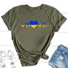 Ukraine Lover Ladies T Shirt Women Unisex Short Sleeve T Shirts Herat Ukrainian Flag Print Tshirt Harajuku Graphic T Shirstops Unisex