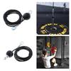 2x 2.5m Turnhalle Fitness Pulley Cable Adjustable Steel Wire Rope