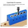 Multipurpose Drilling Alignment Tool with Builts In Level Design 6/7/8/9/10mm Drill Guide Block Locator for Woodworking