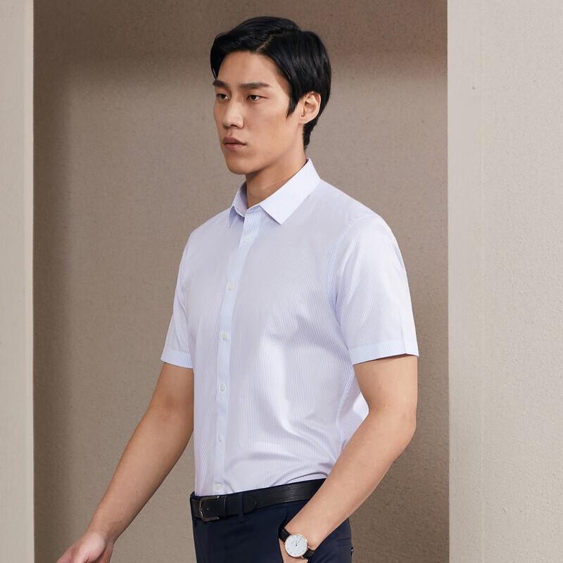 YOUNGOR Мужская рубашка с коротким рукавом в стиле business casual