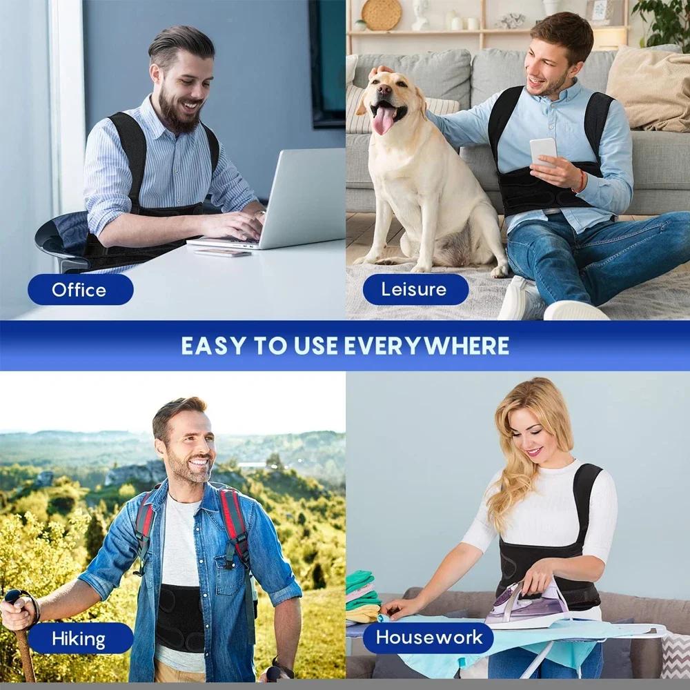 Back Support Brace Posture Corrector for Women and Men Back Straightener Posture Corrector Scoliosis and Hunchback Correction