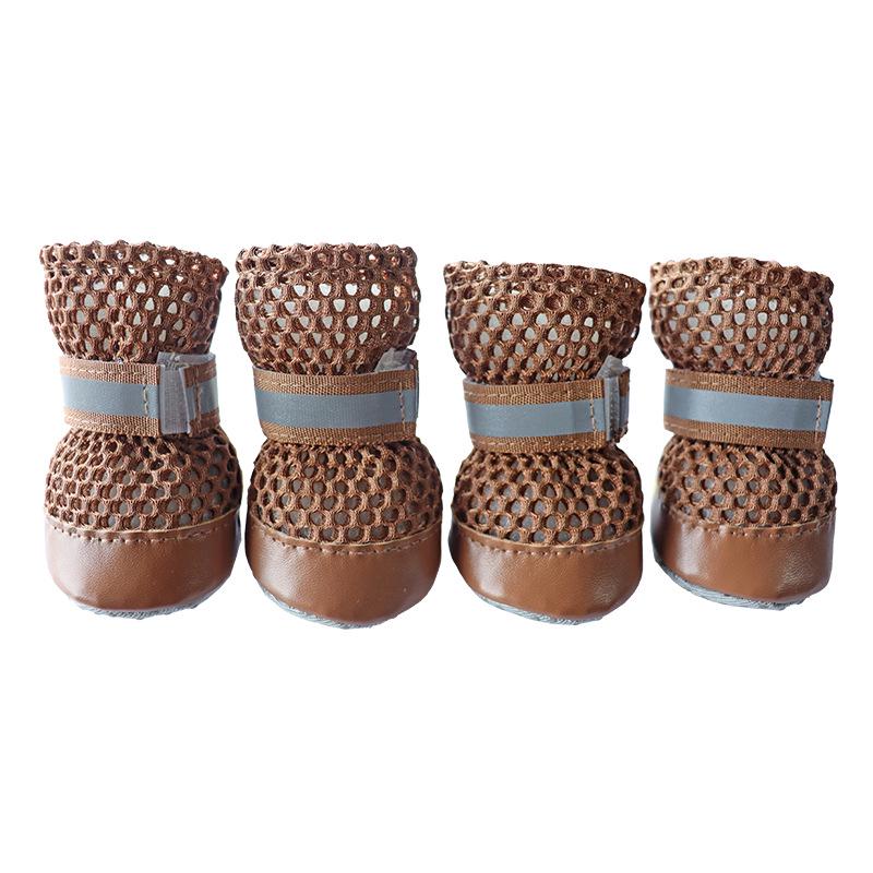 Универсальные нескользящие чехлы для лап питомцев на все четыре сезона - Теплые, износостойкие хлопковые ботинки для собак (Сиба-ину, Бишон фризе)
