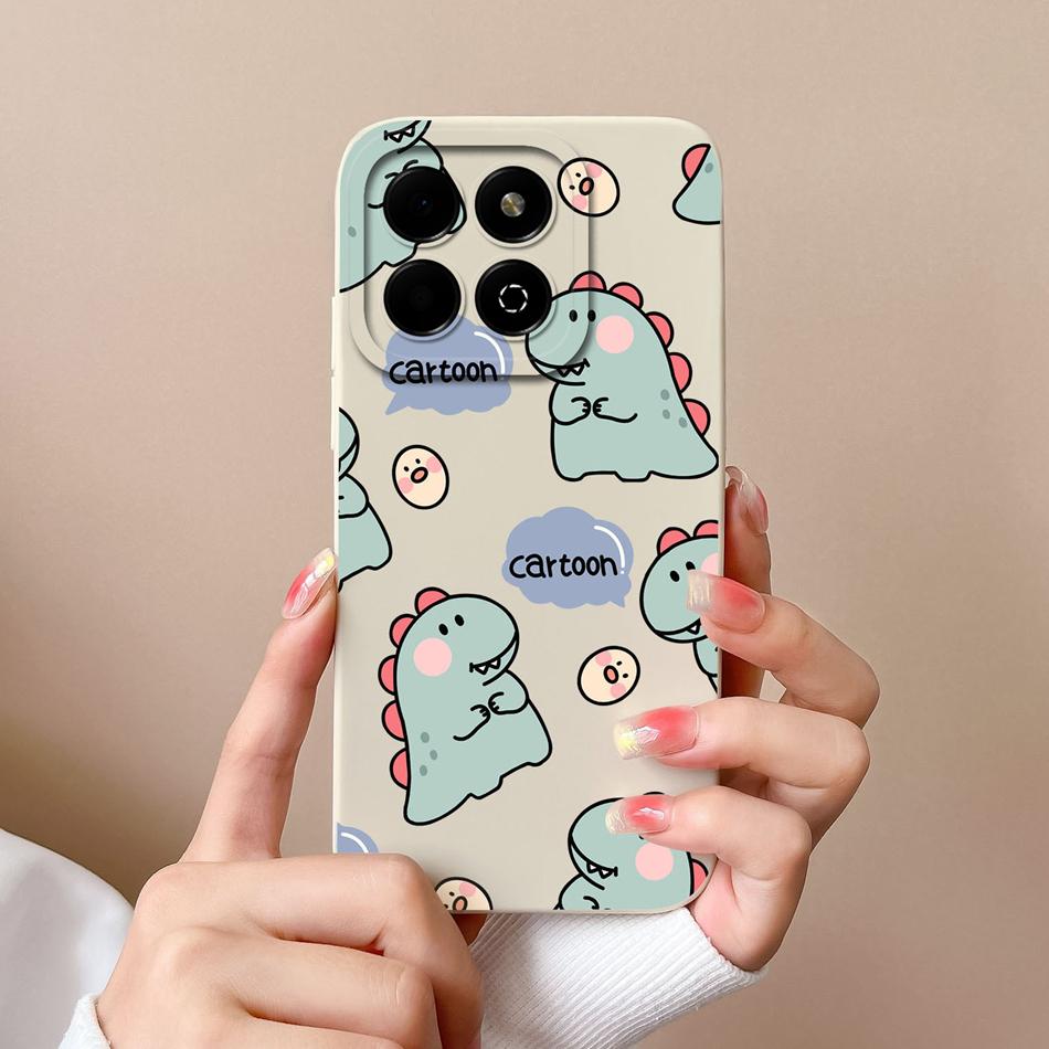 Case For Honor X6B Phone Back Cover Cute Avocado Soft Comfortable Liquid Silicone Camera Protection Anti Drop Bumper Capa Funda