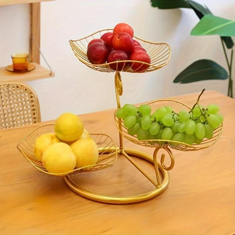 1 шт. Изысканная многослойная корзина для фруктов в скандинавском стиле с высокими ножками, подставка для фруктов, для домашнего журнального столика в гостиной, декора стола, органайзеров для стола