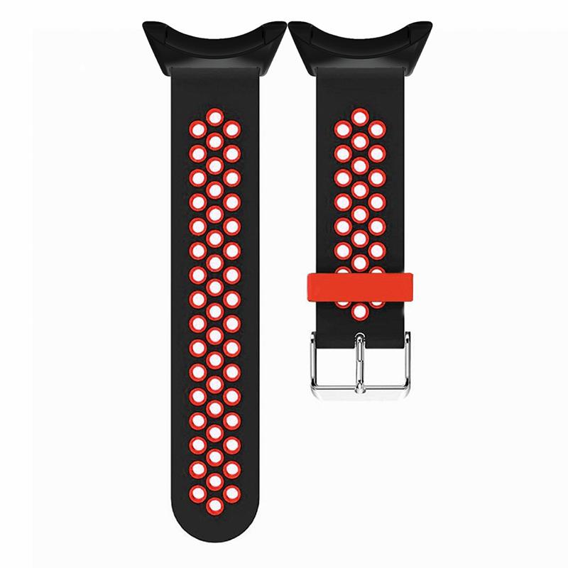 Для Suunto Core Силиконовые ремешки для часов Двухцветные Дышащие 22 мм Спортивные ремешки
