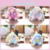 Rabbit Cute Plush Toy Keychain Stuffed Pp Cotton Bag Decor For Gift Girls
