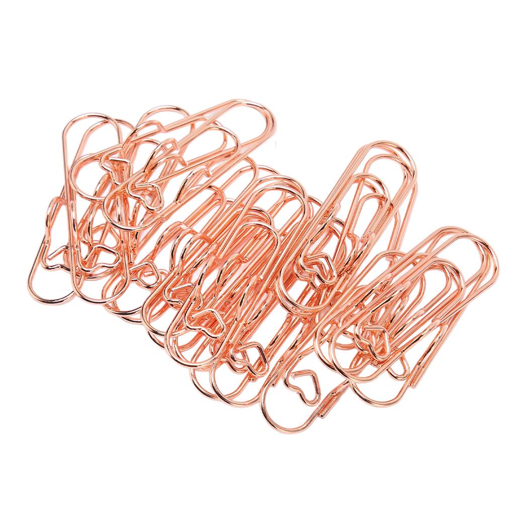 20pcs Pen Clips Metal Bookmark Paper Clip Stationery Tool Pen Holder Clips for Notebooks Book  