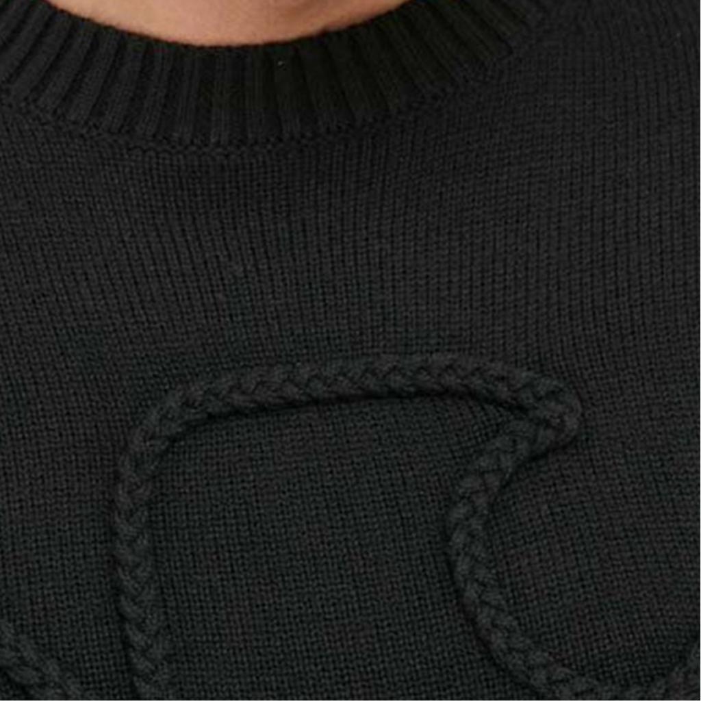 Emporio Armani logo-embroidered wool blend jumper 6R1MXP-1MMAZ-F087
