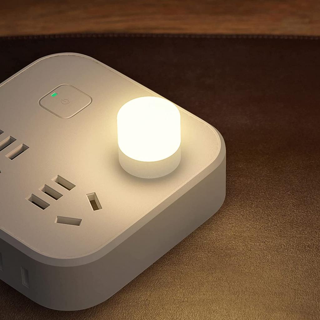 USB Ночник Мини LED Ночник USB Штекер Лампа Зарядка от Power Bank USB Книжные Фонари Маленький Круглый для Чтения