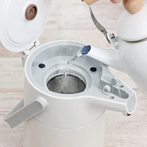 Термос-кувшин Pearl Metal, 2,2 л, Нержавеющая сталь, Изолированный, Настольный, Широкое горло, С наклонным носиком, Молочно-белый, Eco Stage HB-6759