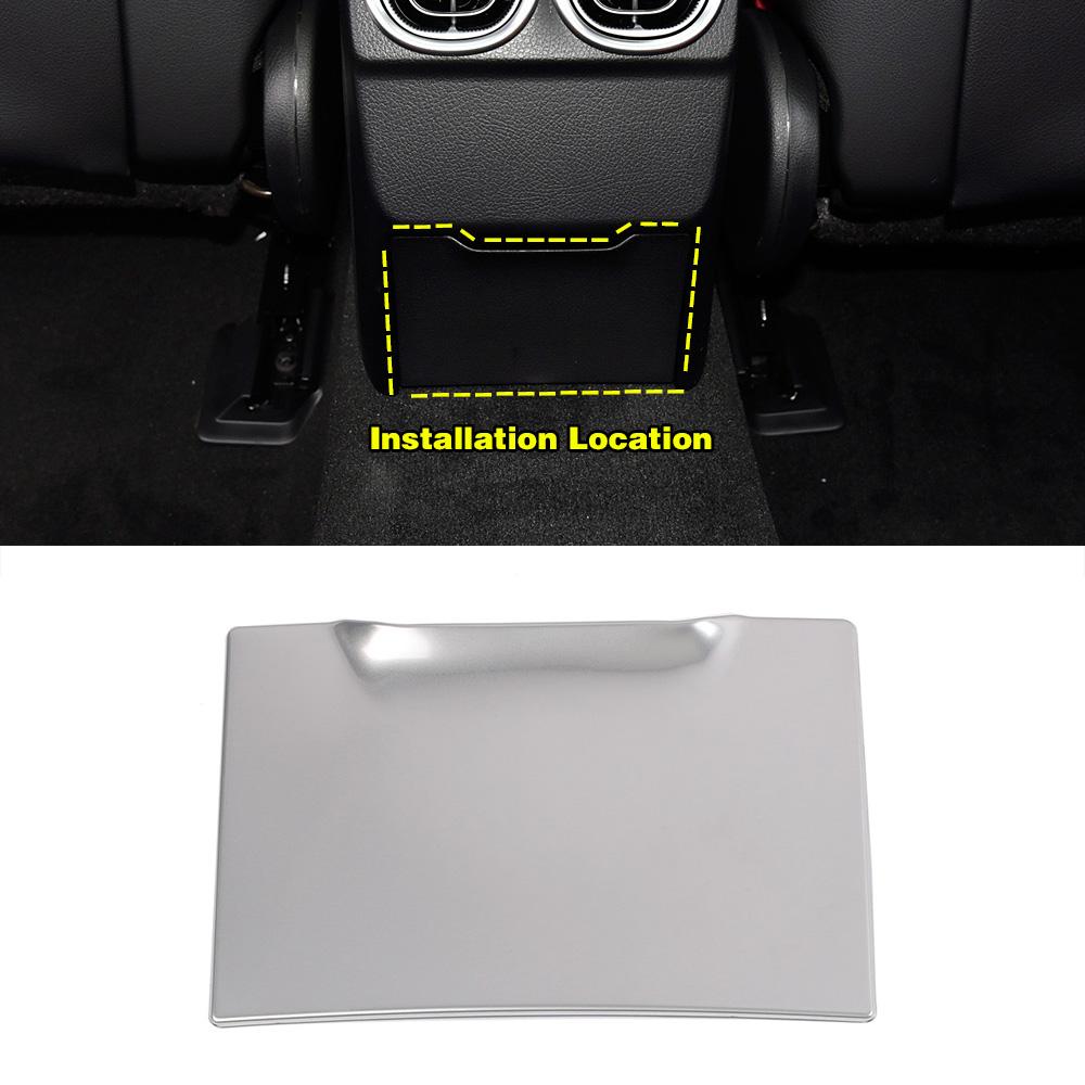 Для Mercedes Benz C Class W206 2022 2023 автомобильный подлокотник центральной консоли сзади AC воздуховыпускное отверстие вентиляционная панель ящик для хранения крышка накладка