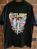 Ковбойская рубашка The Outlaws Band Американский ковбойский стиль Классическая черная Унисекс S-2345XL 1H0317 Унисекс футболка