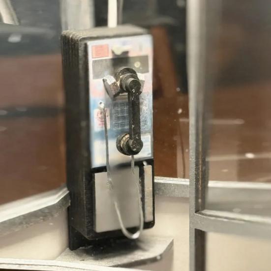 Ретро Высокая Телефонная Будка Лампа Винтажная Телефонная Будка Светодиодный Ночник Классический Уличный Телефон