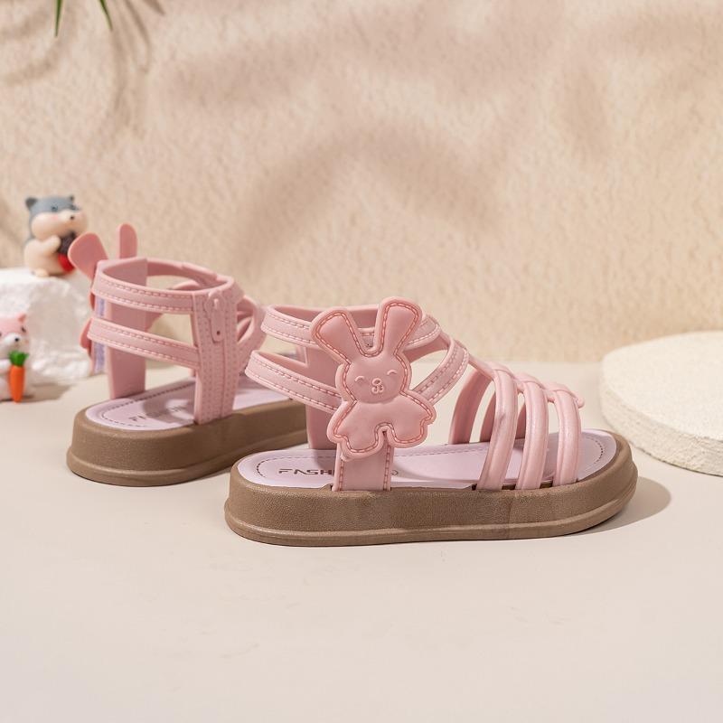 Thick Bottom Children Cute Girl Summer Sandals Causal Sandals Open-toe Hollow-out Kids Fashion Beach Versatile Sandals