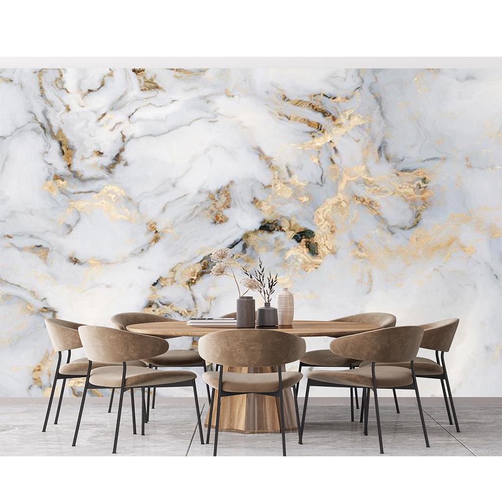 Marble Wallpaper Large 3d Marble Mural Abstract Gold Wall Mural For Living Room Bedroom Wallpaper