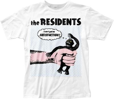 The Residents No Satisfaction Мужская футболка Рок-н-ролльная группа Футболка Новая Белая