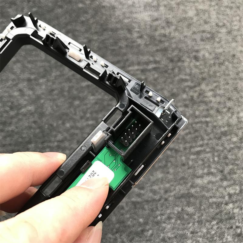Автоматическая ручка переключения передач DSG Набалдашник рычага переключения передач Набалдашник с блестящей рамкой Для VW Tiguan L 2017 2018 5NG 713 203 Автоаксессуары