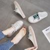 Shoes Job Off White Summer 2024 Mules Slides Leather Women's Slippers and Ladies Sandals Junior Low Heel Round Toe Casual Shoe Y
