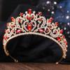 European Baroque Crown Alloy Rhinestone Jewelry Bridal Crown Bridal Tiara