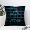 A-AtariS Игровая Логотип Подушка Чехол Диван Декоративный Дом Двусторонний Принт Плюшевый Квадратный Подушка Декоративная Наволочка Подушка Декор Чехол