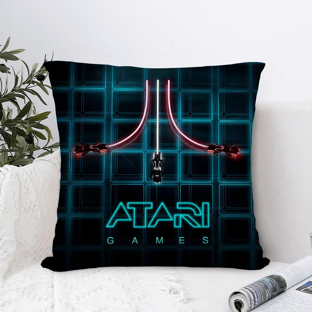 A-AtariS Игровая Логотип Подушка Чехол Диван Декоративный Дом Двусторонний Принт Плюшевый Квадратный Подушка Декоративная Наволочка Подушка Декор Чехол