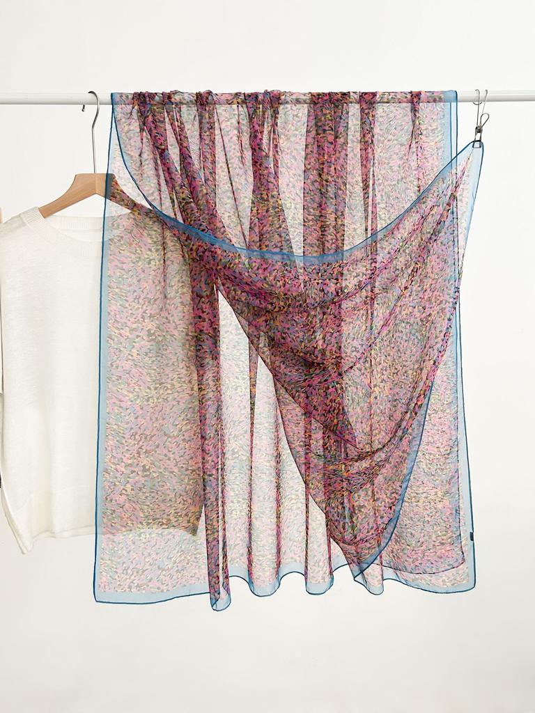 180*135cm Summer Chiffon Silk Scarf Women Outdoor Sunscreen Shawl Soft Bandanna Fashion Luxury Brand Shawl Head Long Hijab Wrap