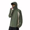 Fingercroxx IT Men's Color-block Hooded Sun Protection Jacket