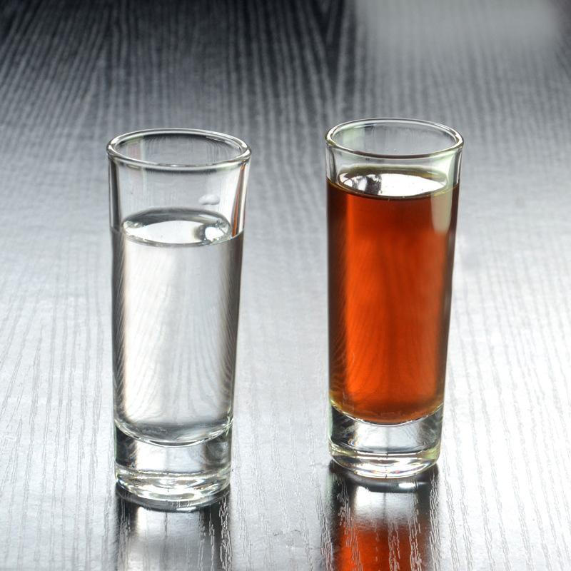 Набор из 8 шт. Стеклянные стаканы Простота Толстодонные стопки Прозрачные бытовые рюмки для ликера Спиртное Водка Бренди Коктейльные рюмки