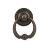 Ring Pattern European Style Retro Furniture Knobs Single Hole Bronze Handles Wardrobe Pulls
