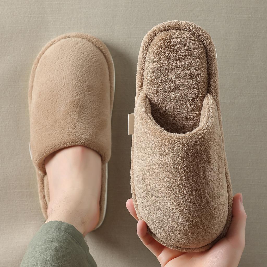 Cotton Slippers 2025 New Autumn and Winter Indoor Home Plush Warm Non-slip Household Floor Cotton Mop