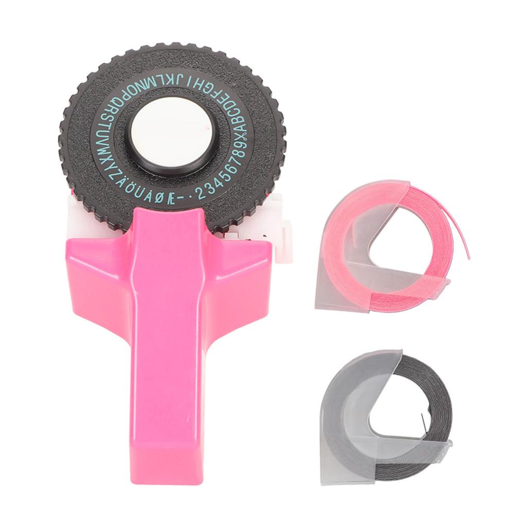 Embossing Label Maker Small Portable Ergonomic Design Manual Handheld Label Printer for